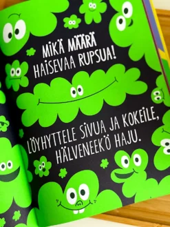 Apua, kirjassani on pieru!