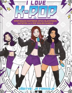 I love k-pop väritys- ja fanikirja