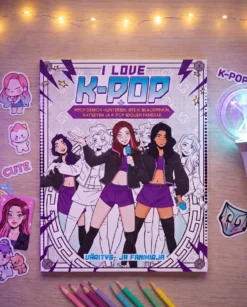 I love k-pop väritys- ja fanikirja