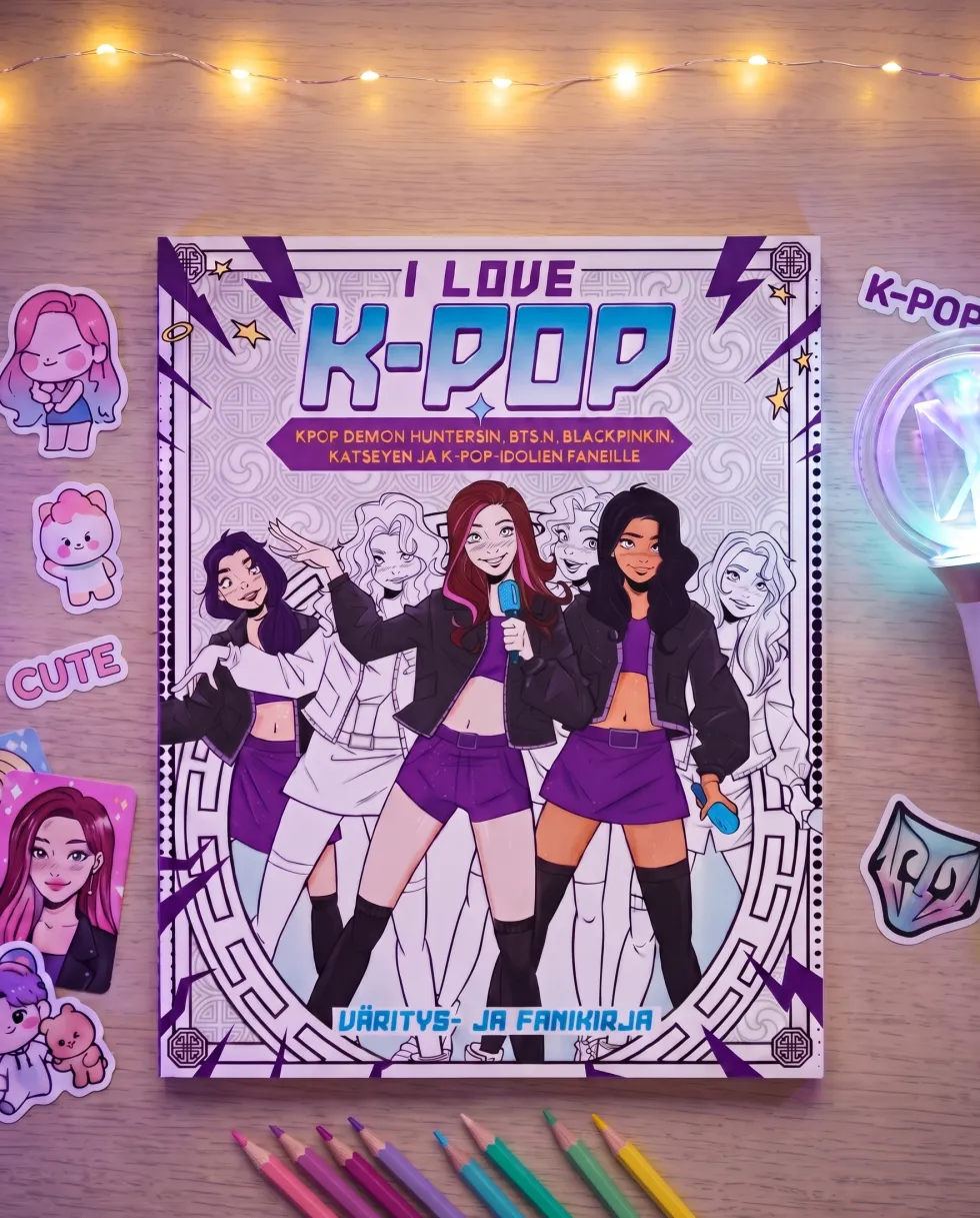 I love k-pop väritys- ja fanikirja