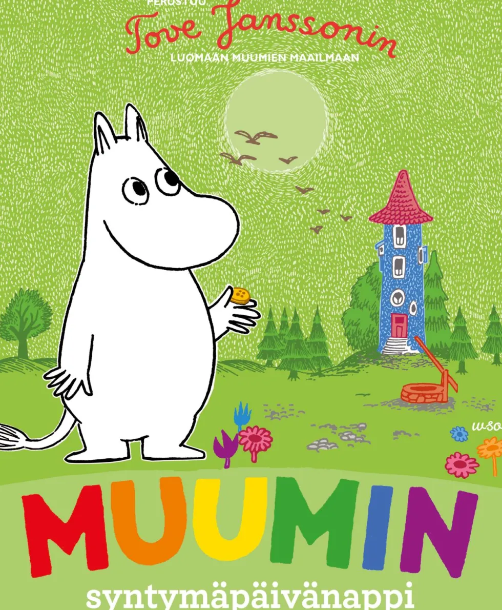 Muumin syntymäpäivänappi