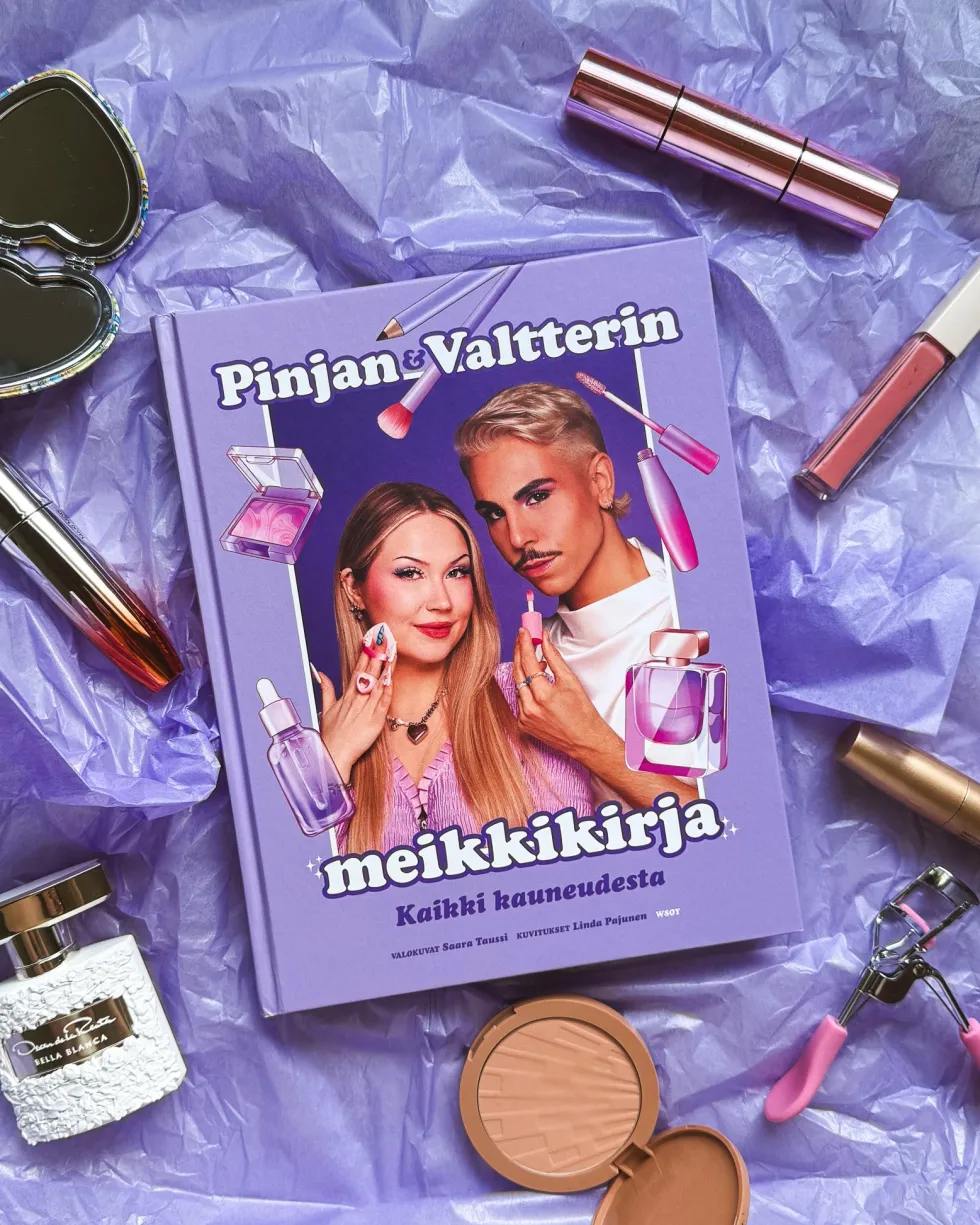 Pinjan ja Valtterin meikkikirja: Kaikki kauneudesta (signeerattu)