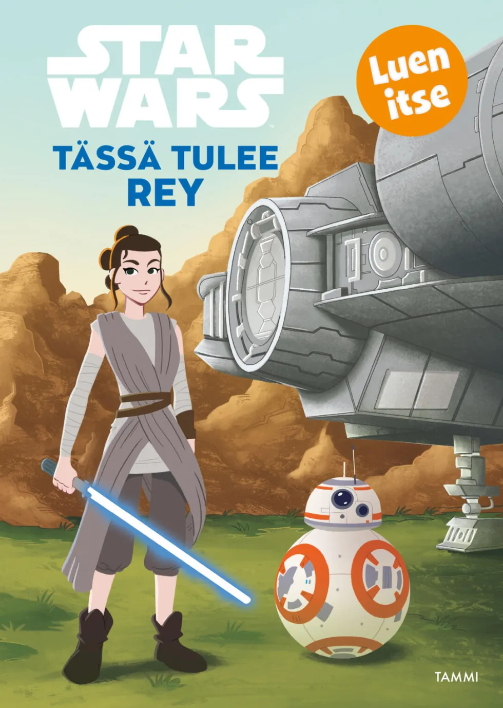 Star Wars. Tässä tulee Rey. Luen itse