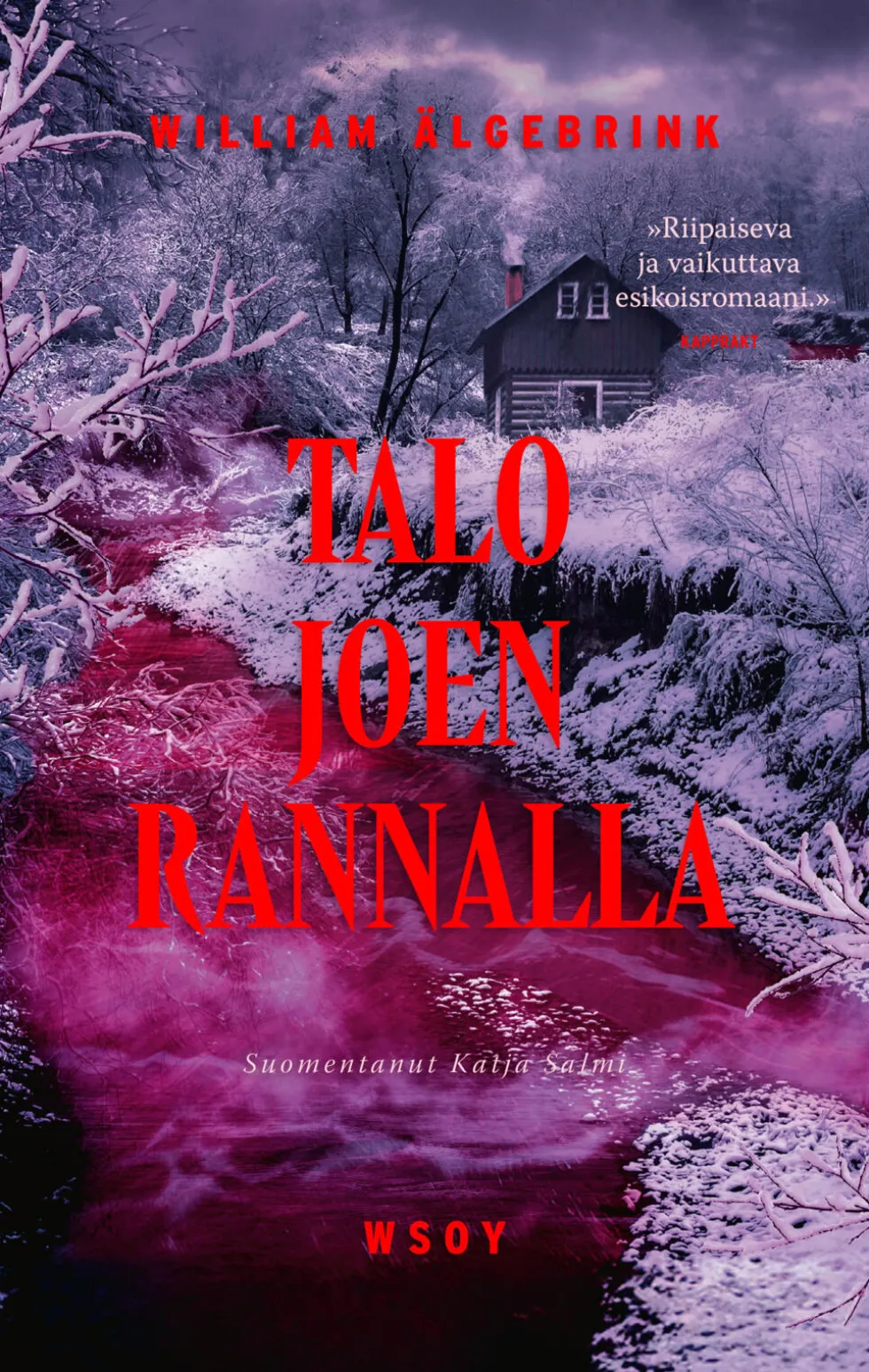 Talo joen rannalla